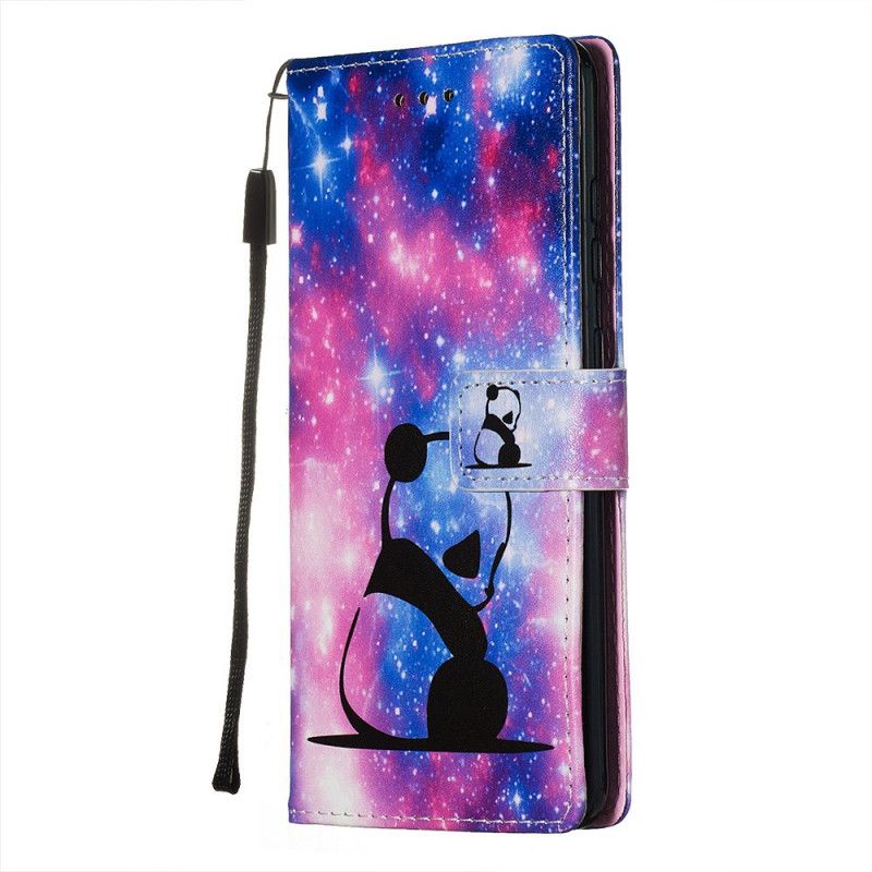 Cover Folio-hoesje Samsung Galaxy S20 Telefoonhoesje Melkwegpanda