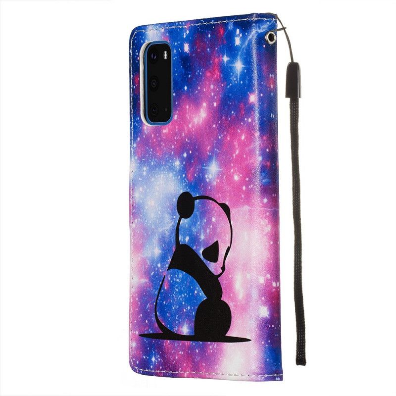 Cover Folio-hoesje Samsung Galaxy S20 Telefoonhoesje Melkwegpanda