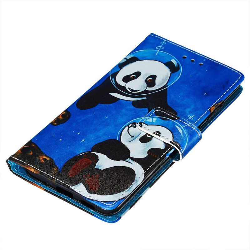 Cover Folio-hoesje Samsung Galaxy S20 Telefoonhoesje Pandakosmonauten