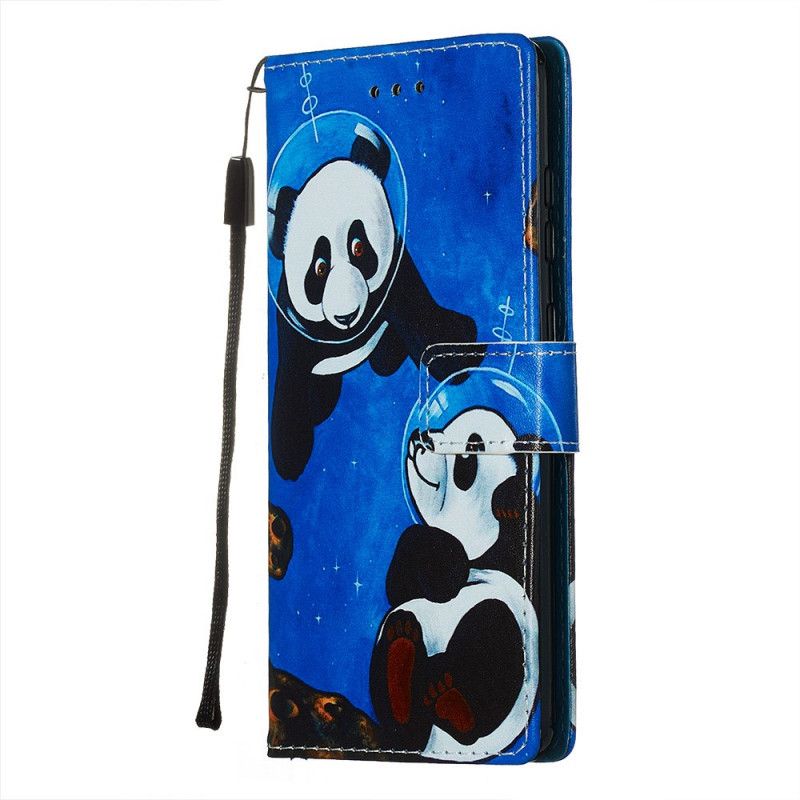 Cover Folio-hoesje Samsung Galaxy S20 Telefoonhoesje Pandakosmonauten
