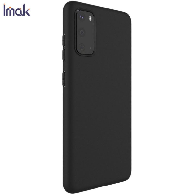 Hoesje Samsung Galaxy S20 Donkerblauw Zwart Uc-1 Serie Siliconen Mat Imak