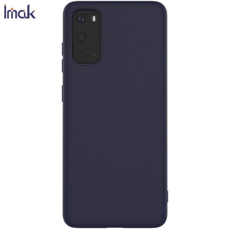 Hoesje Samsung Galaxy S20 Donkerblauw Zwart Uc-1 Serie Siliconen Mat Imak