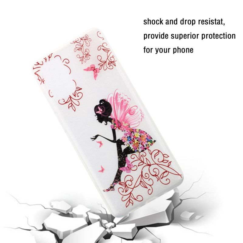Hoesje Samsung Galaxy S20 Transparante Bloemenfee
