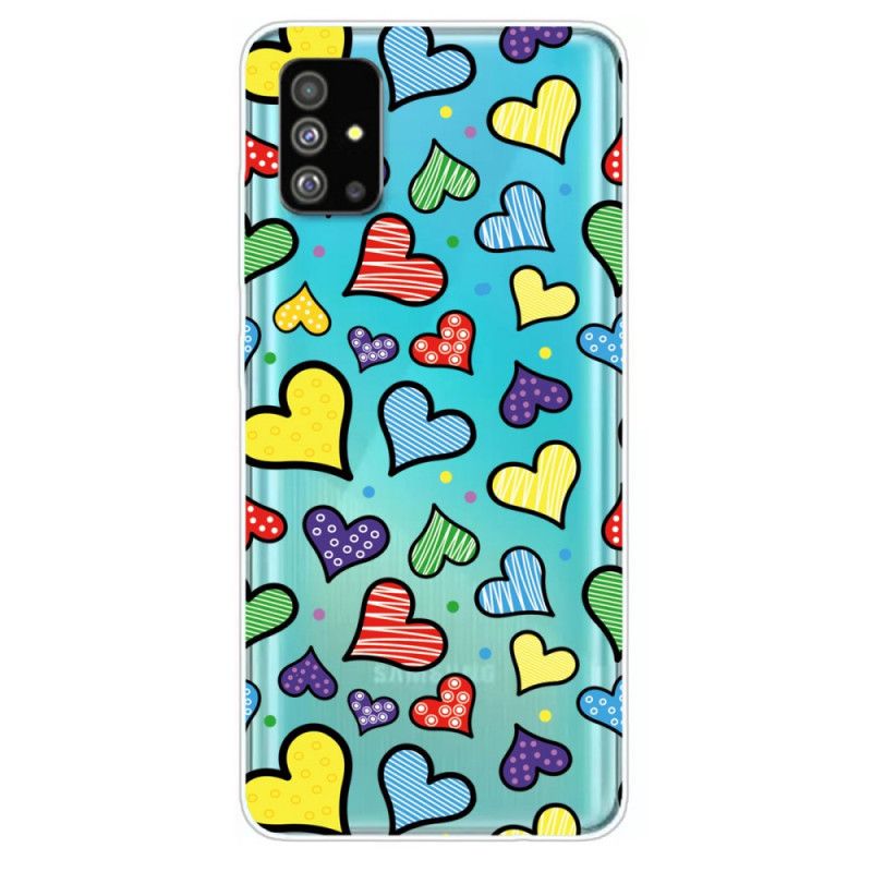 Hoesje Samsung Galaxy S20 Veelkleurige Harten