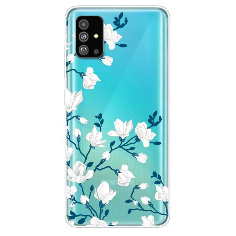 Hoesje Samsung Galaxy S20 Witte Bloemen