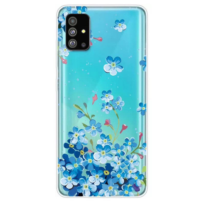 Hoesje voor Samsung Galaxy S20 Blauwe Bloemen
