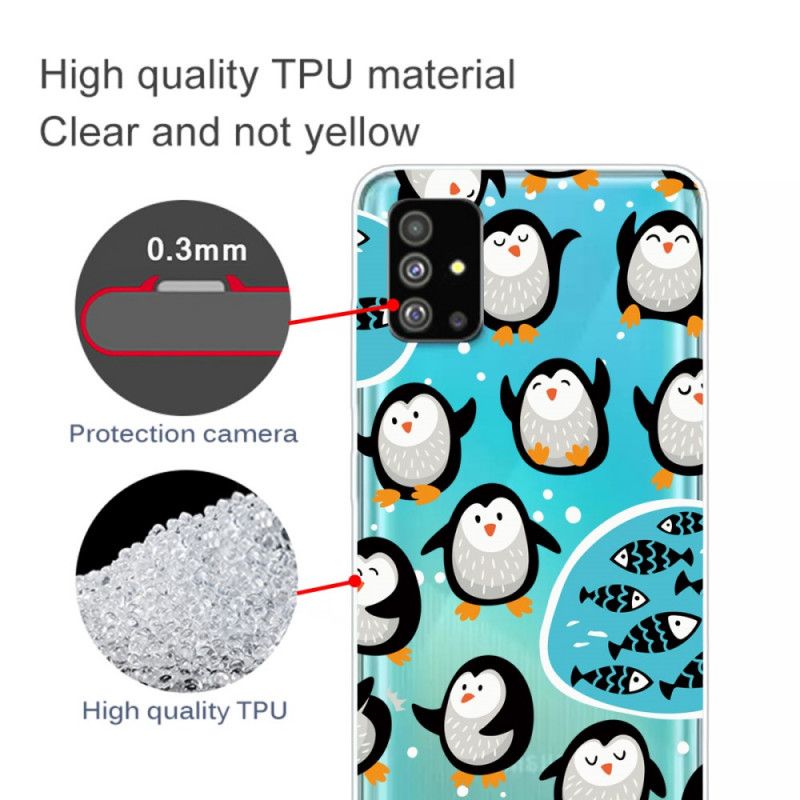 Hoesje voor Samsung Galaxy S20 Pinguïns En Vissen