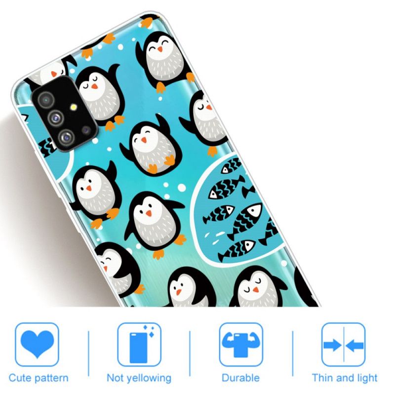 Hoesje voor Samsung Galaxy S20 Pinguïns En Vissen