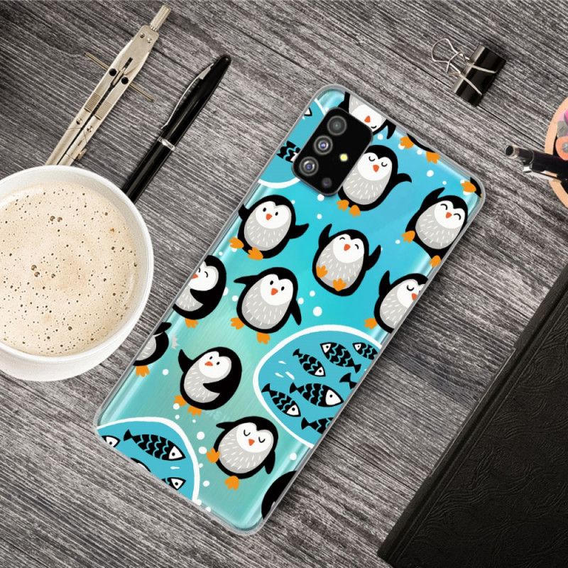 Hoesje voor Samsung Galaxy S20 Pinguïns En Vissen