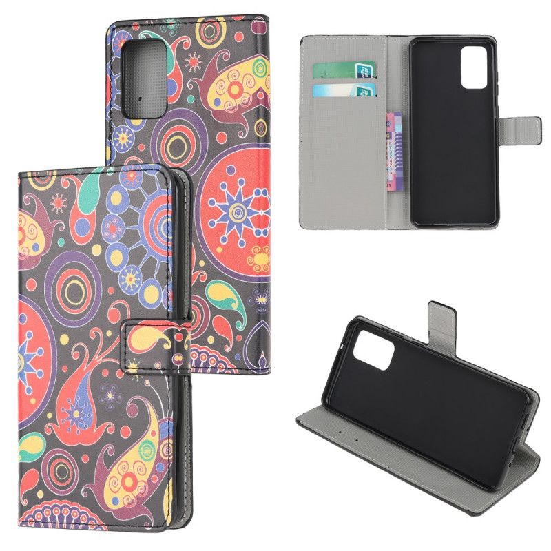 Leren Hoesje Samsung Galaxy S20 Melkwegontwerp