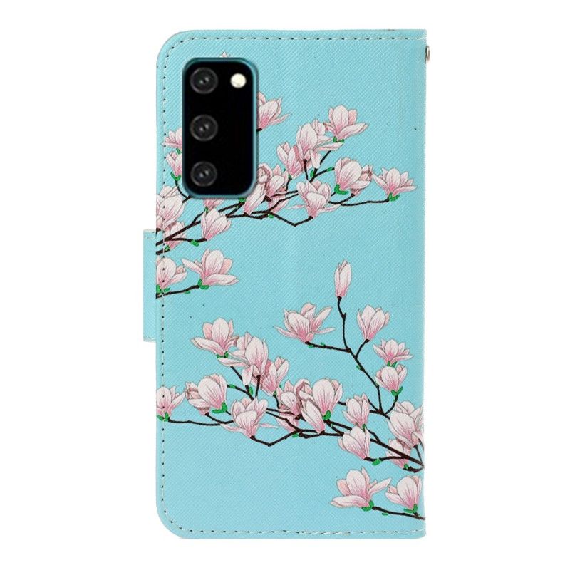 Leren Hoesje Samsung Galaxy S20 Stringstruik