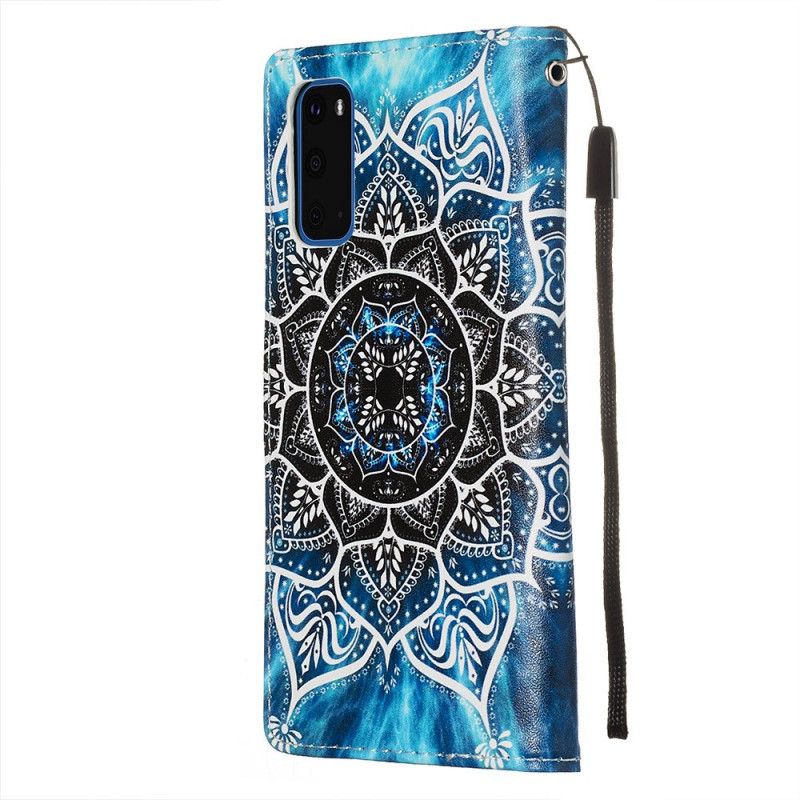 Leren Hoesje Samsung Galaxy S20 Telefoonhoesje Mandala In De Lucht