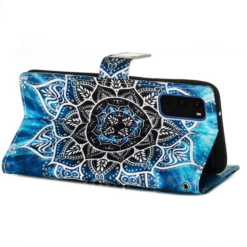 Leren Hoesje Samsung Galaxy S20 Telefoonhoesje Mandala In De Lucht