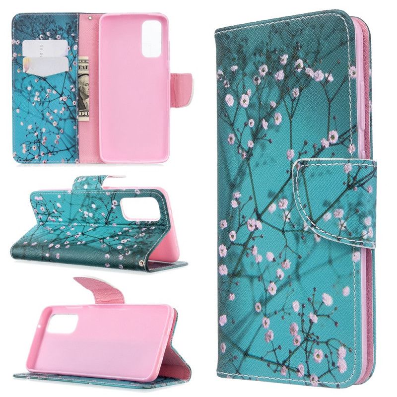 Leren Hoesje voor Samsung Galaxy S20 Bloeiende Boom