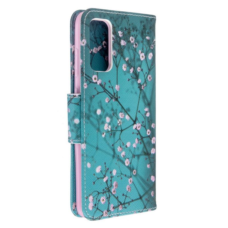 Leren Hoesje voor Samsung Galaxy S20 Bloeiende Boom