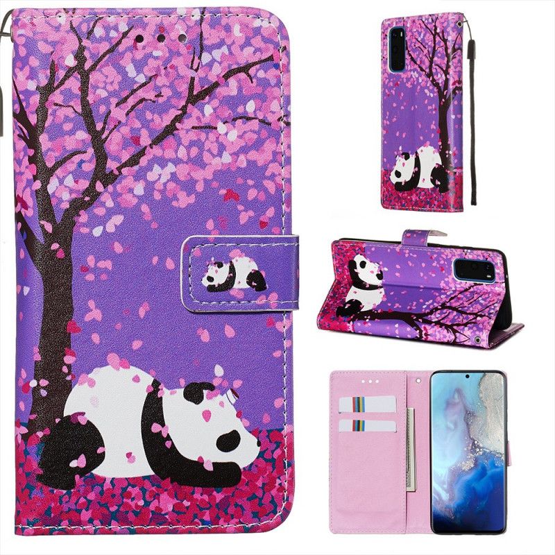 Leren Hoesje voor Samsung Galaxy S20 Chinese Boompanda