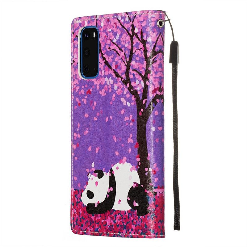 Leren Hoesje voor Samsung Galaxy S20 Chinese Boompanda