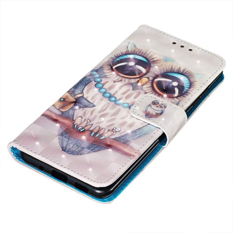 Leren Hoesje voor Samsung Galaxy S20 Juffrouw Uil