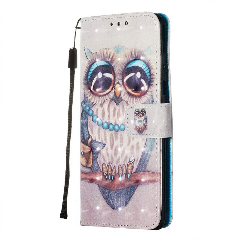 Leren Hoesje voor Samsung Galaxy S20 Juffrouw Uil