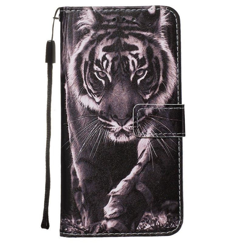Leren Hoesje voor Samsung Galaxy S20 Nachttijger