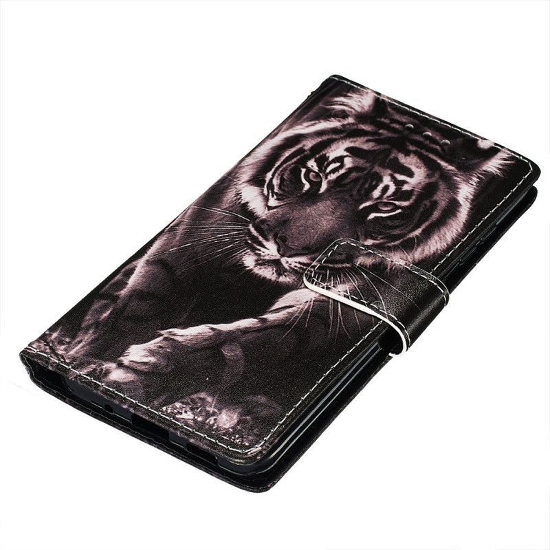 Leren Hoesje voor Samsung Galaxy S20 Nachttijger