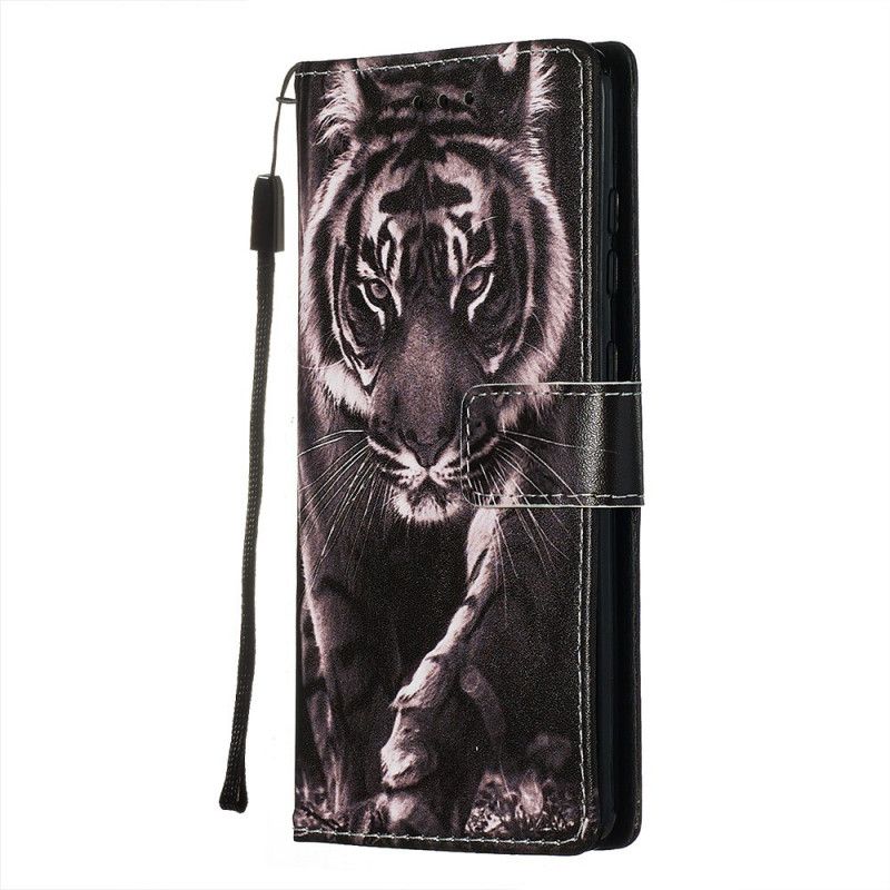 Leren Hoesje voor Samsung Galaxy S20 Nachttijger