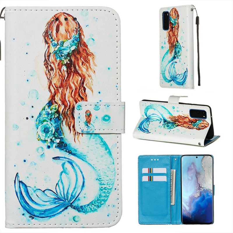 Leren Hoesje voor Samsung Galaxy S20 Zeemeermin Dagdromen