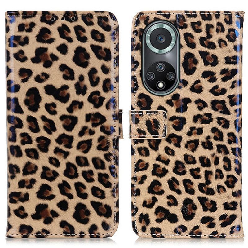 Flip Case Leren Huawei Nova 9 Pro / Honor 50 Pro Eenvoudige Leopard