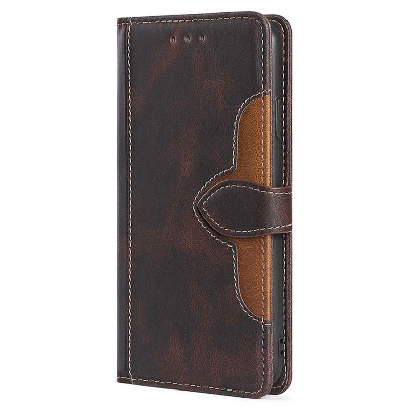 Folio-hoesje Huawei Nova 9 Pro / Honor 50 Pro Telefoonhoesje Kunstleer Bicolor Stijlvol