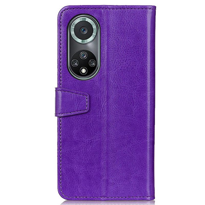 Leren Hoesje Huawei Nova 9 Pro / Honor 50 Pro Eenvoudig Glanzend Leereffect Bescherming Hoesje