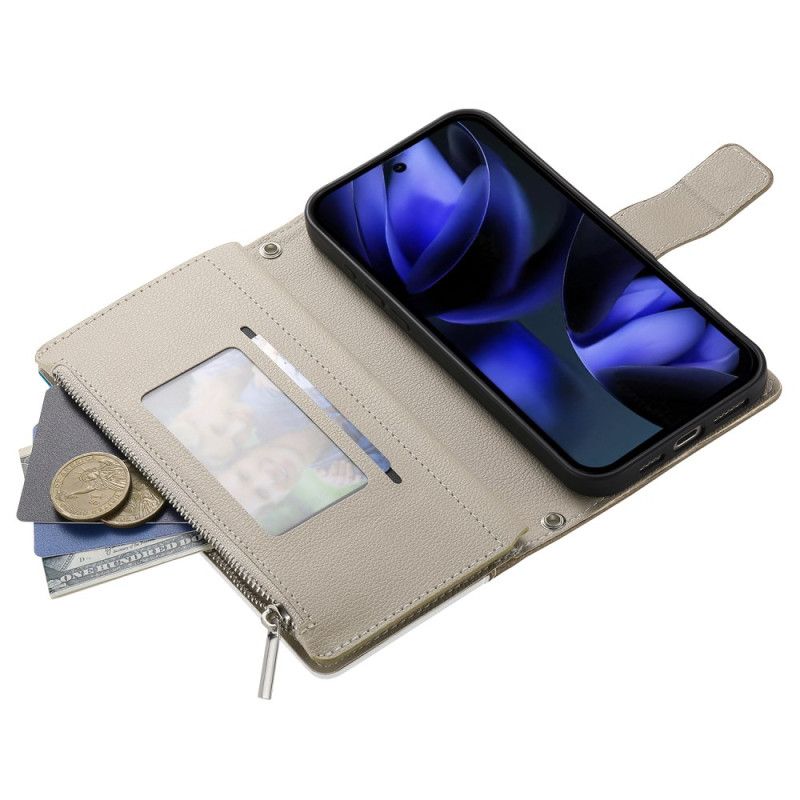 Bescherming Hoesje Google Pixel 10 Pro Xl Tweekleurige Portemonnee