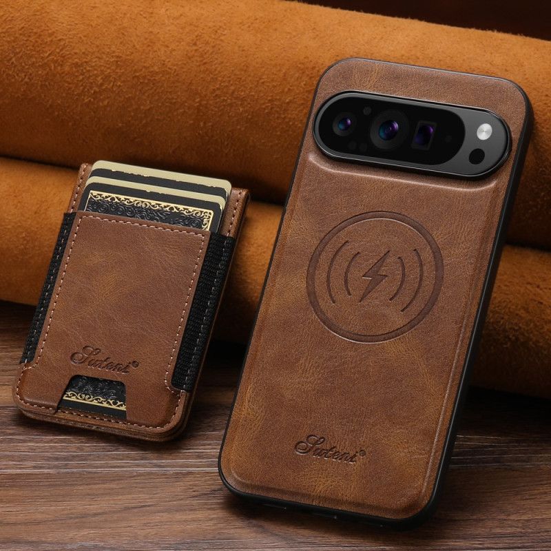 Case Hoesje Google Pixel 10 Pro Xl Telefoonhoesje Magsafe-compatibele Kaarthouder En Standaard Suteni