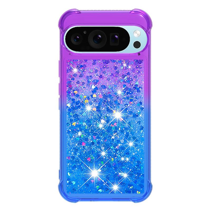 Cover Hoesje Google Pixel 10 Pro Xl Telefoonhoesje Glitter Met Kleurverloop