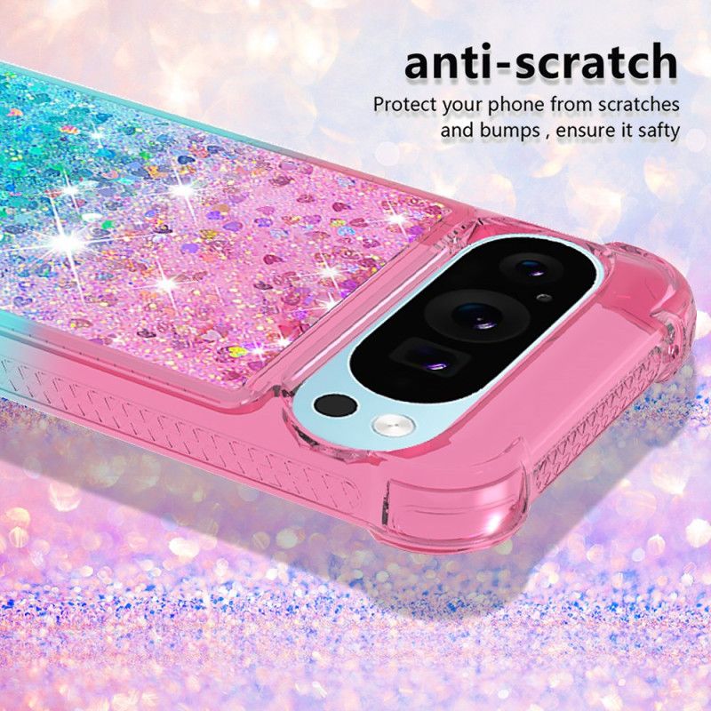 Cover Hoesje Google Pixel 10 Pro Xl Telefoonhoesje Glitter Met Kleurverloop