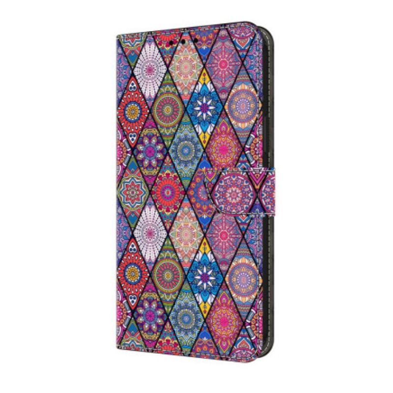 Flip Case Leren Google Pixel 10 Pro Xl Patchwork