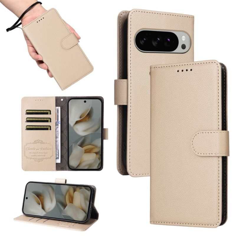 Flip Case Leren Google Pixel 10 Pro Xl Rfid-blokkering