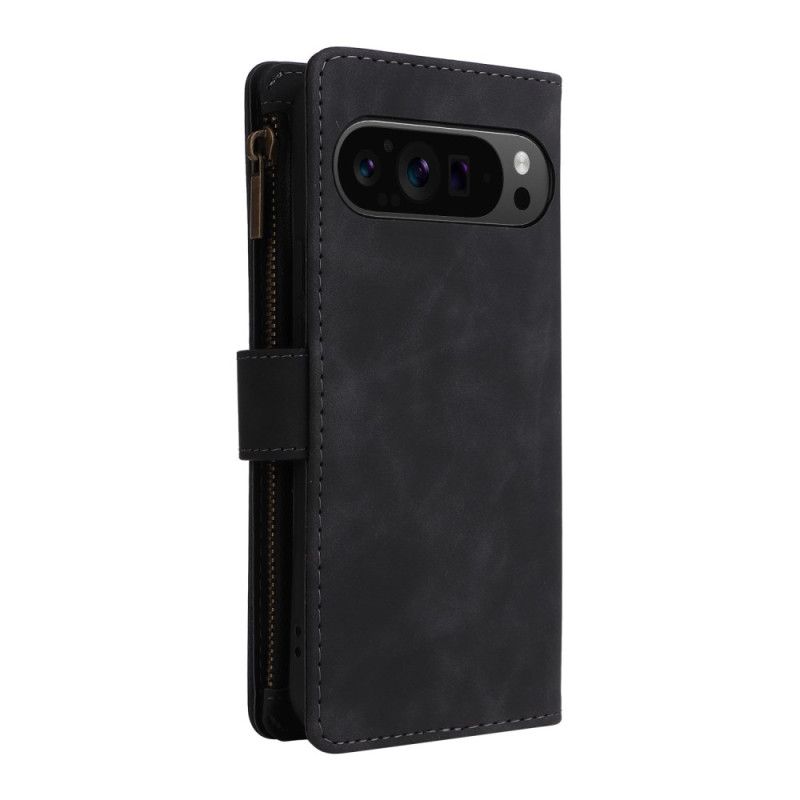 Folio-hoesje Google Pixel 10 Pro Xl Premium Suède Portemonnee