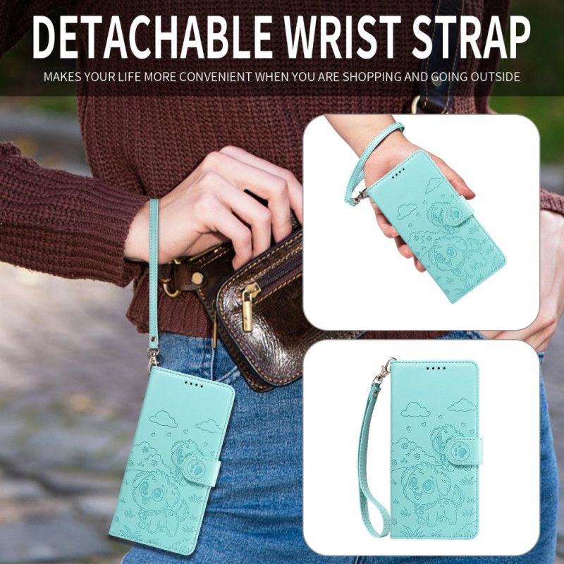 Folio-hoesje Google Pixel 10 Pro Xl Rfid-blokkering En Hondenpatroon