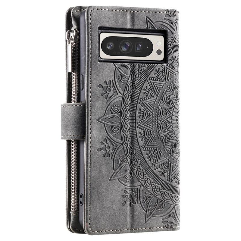 Folio-hoesje Google Pixel 10 Pro Xl Telefoonhoesje Portemonnee Met Mandala Suède-effect