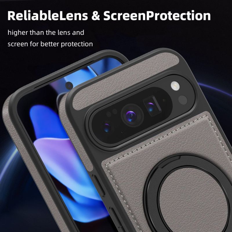 Hoesje Google Pixel 10 Pro Xl Magsafe-compatibele Ringhouder Suède-effect