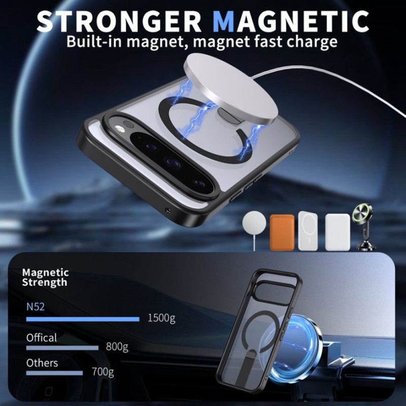 Hoesje Google Pixel 10 Pro Xl Mat Magsafe-compatibel Met Houder Bescherming Hoesje