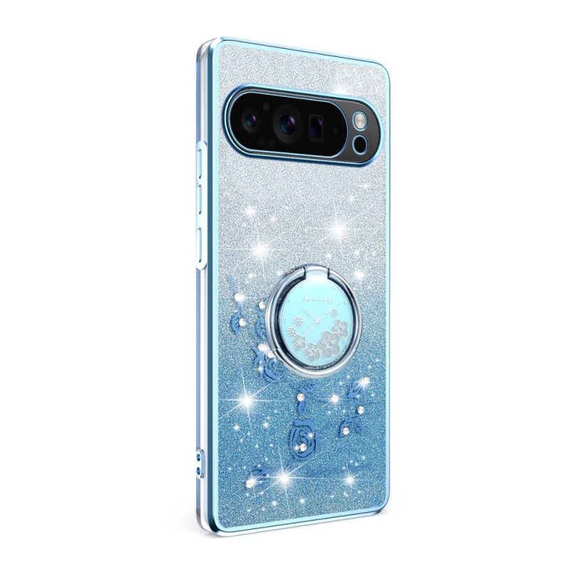 Hoesje Voor Google Pixel 10 Pro Xl Kadem Ringhouder Met Strass-steentjes