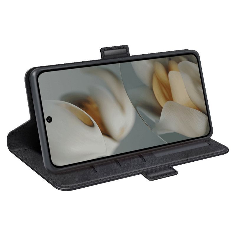 Leren Hoesje Google Pixel 10 Pro Xl Dubbele Sluiting