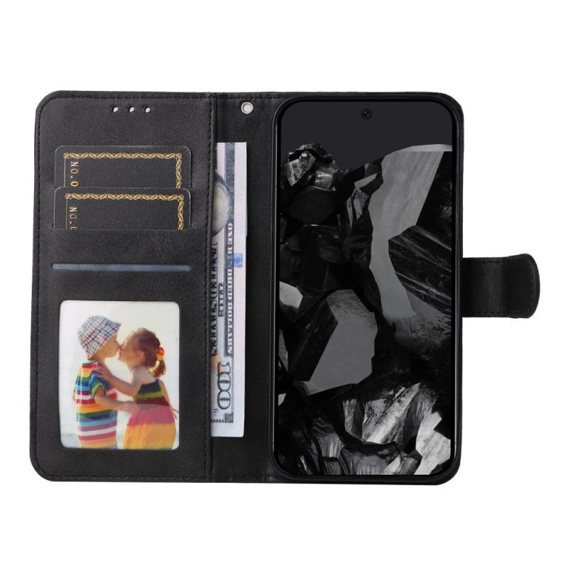 Leren Hoesje Google Pixel 10 Pro Xl Effen Kunstleer Bescherming Hoesje