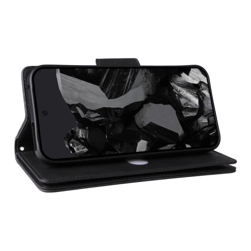 Leren Hoesje Google Pixel 10 Pro Xl Portemonnee Met Suède-effect Bescherming Hoesje