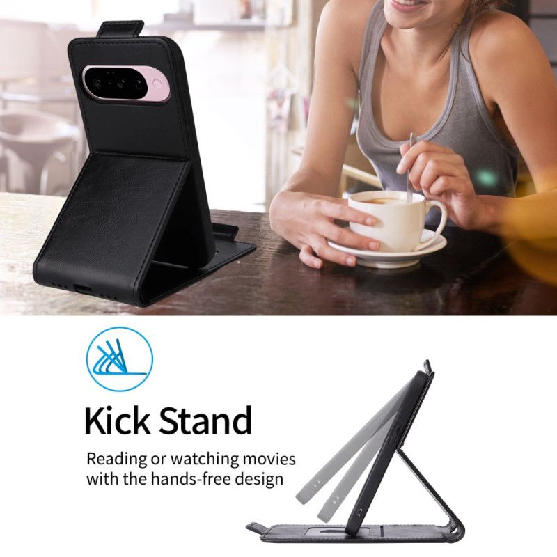 Leren Hoesje Voor Google Pixel 10 Pro Xl Verticale Klep