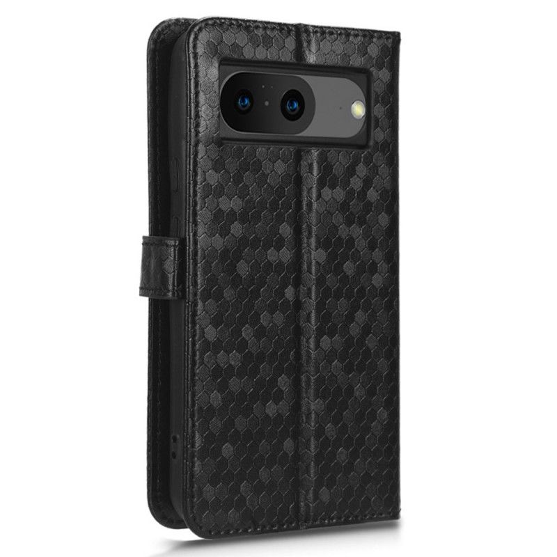 Leren Hoesje Google Pixel 8 Strappunten Bescherming Hoesje