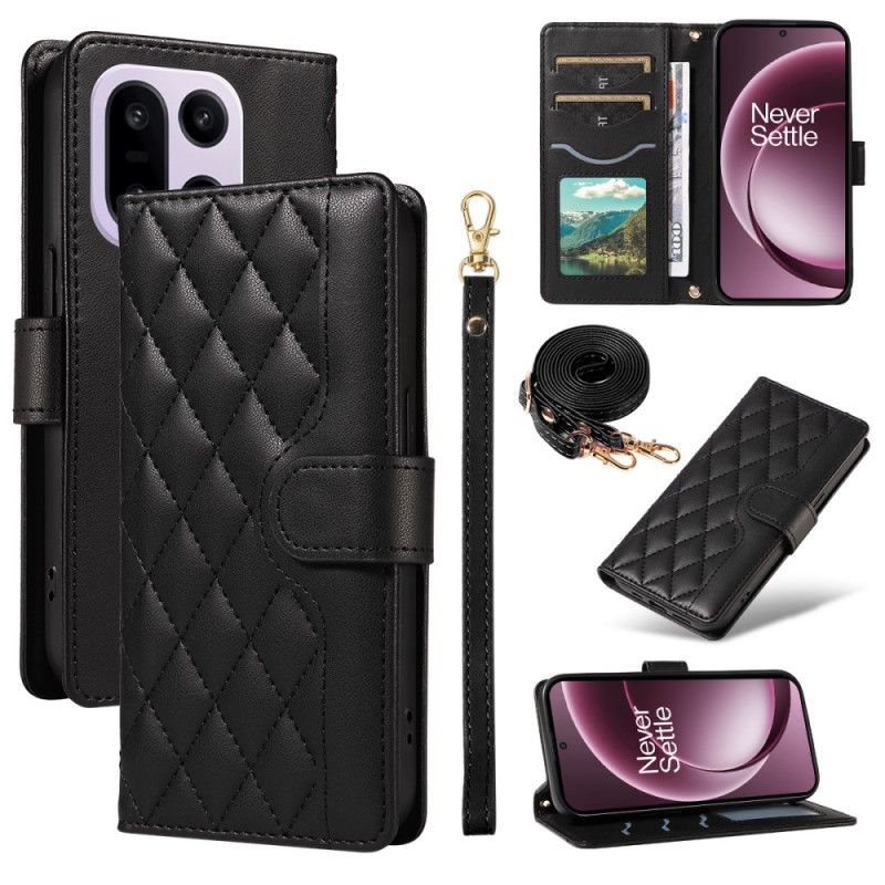 Bescherming Hoesje Oneplus 15 Gewatteerd Met Schouderriem En Riempje