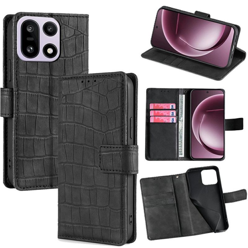 Bescherming Hoesje Oneplus 15 Krokodillenleerstructuur