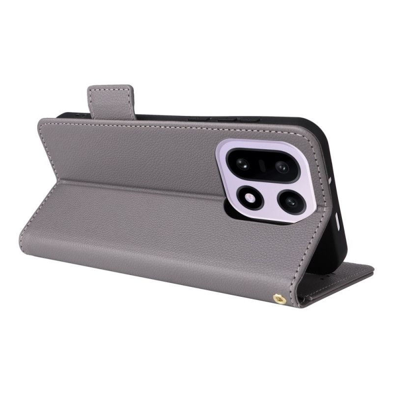 Folio-hoesje Oneplus 15 Kunstleer Met Riempje